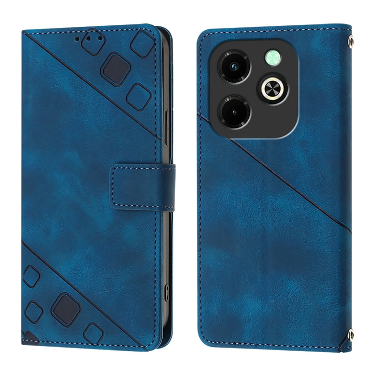 For Infinix Hot 40i Skin Feel Embossed Leather Phone Case