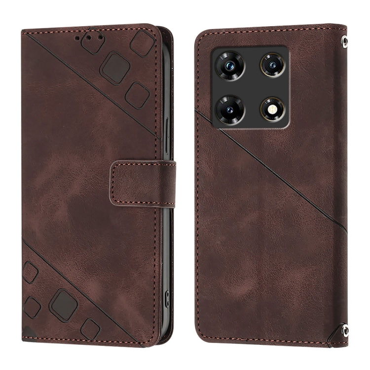 For Infinix Note 30 Pro / Note 30 5G Skin Feel Embossed Leather Phone Case