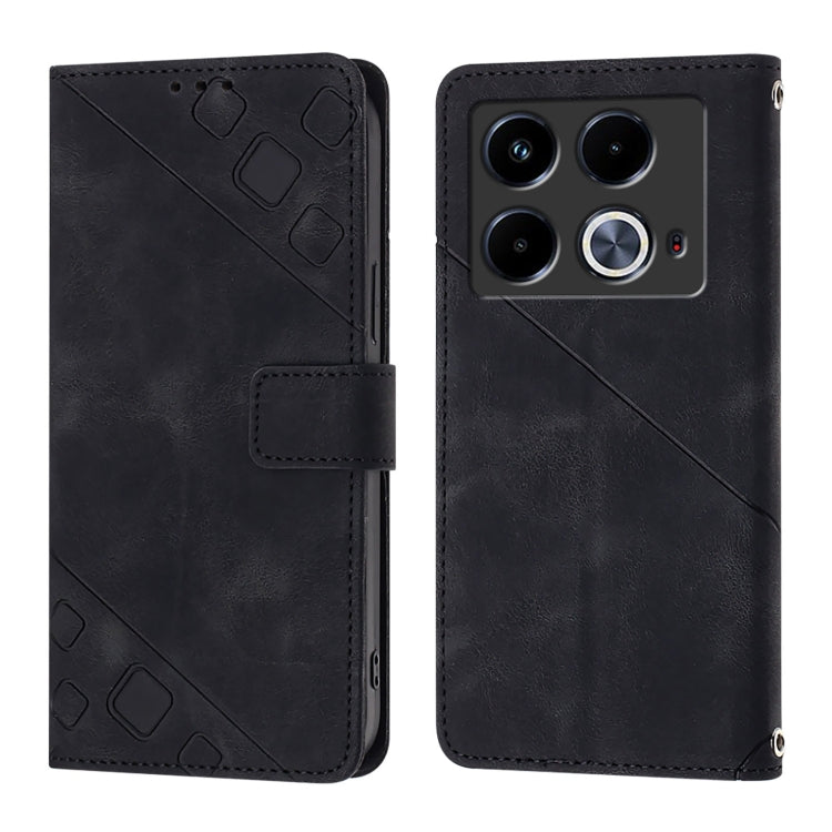 For Infinix Note 40 Skin Feel Embossed Leather Phone Case