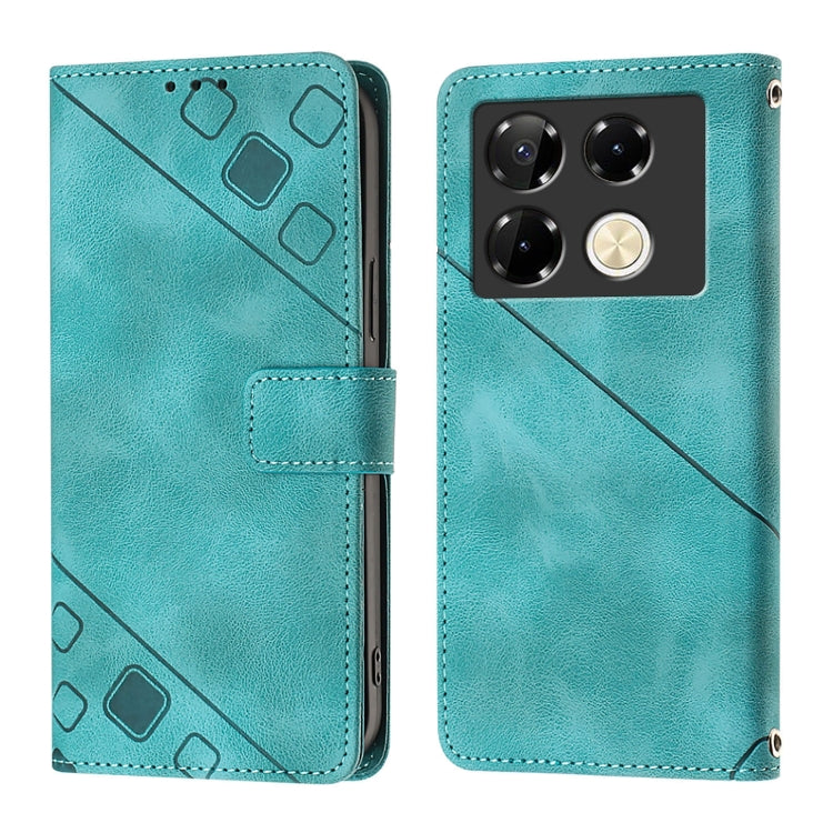 For Infinix Note 40 Pro 4G Skin Feel Embossed Leather Phone Case