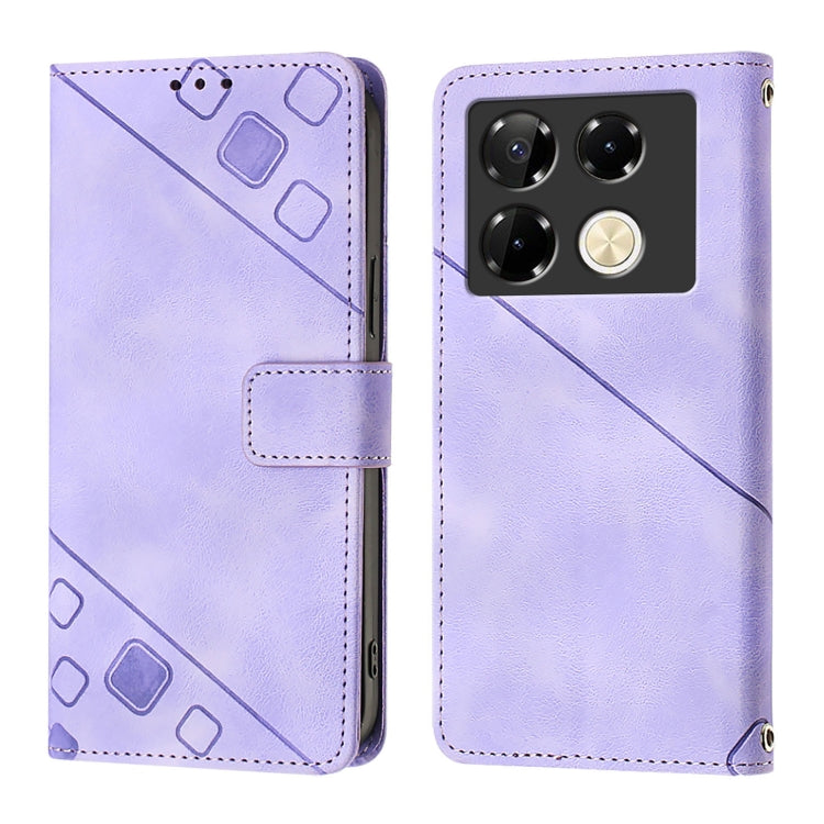 For Infinix Note 40 Pro 4G Skin Feel Embossed Leather Phone Case
