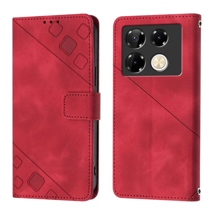 For Infinix Note 40 Pro 5G Skin Feel Embossed Leather Phone Case
