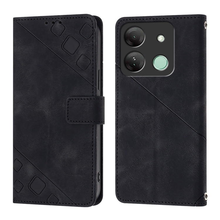For Infinix Smart 7 India / 7 HD / 7 Plus Skin Feel Embossed Leather Phone Case
