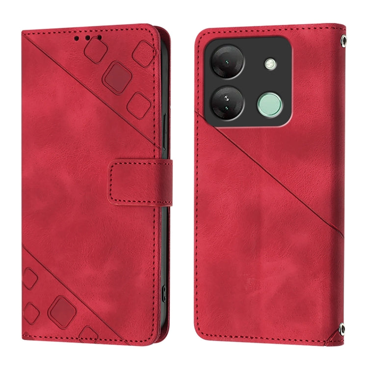 For Infinix Smart 7 India / 7 HD / 7 Plus Skin Feel Embossed Leather Phone Case