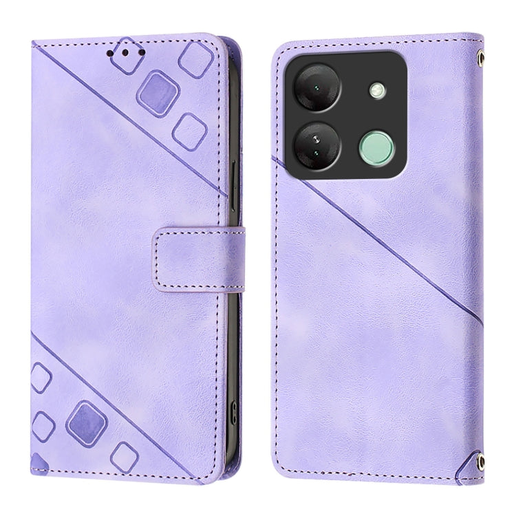 For Infinix Smart 7 India / 7 HD / 7 Plus Skin Feel Embossed Leather Phone Case