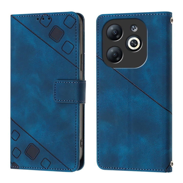 For Infinix Smart 8 Skin Feel Embossed Leather Phone Case