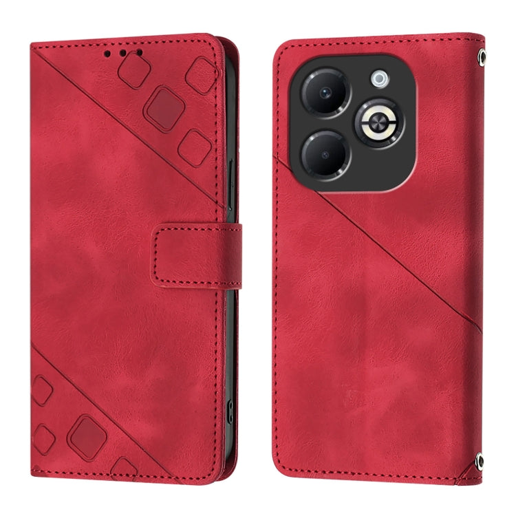 For Infinix Smart 8 Plus / Smart 8 Pro Skin Feel Embossed Leather Phone Case