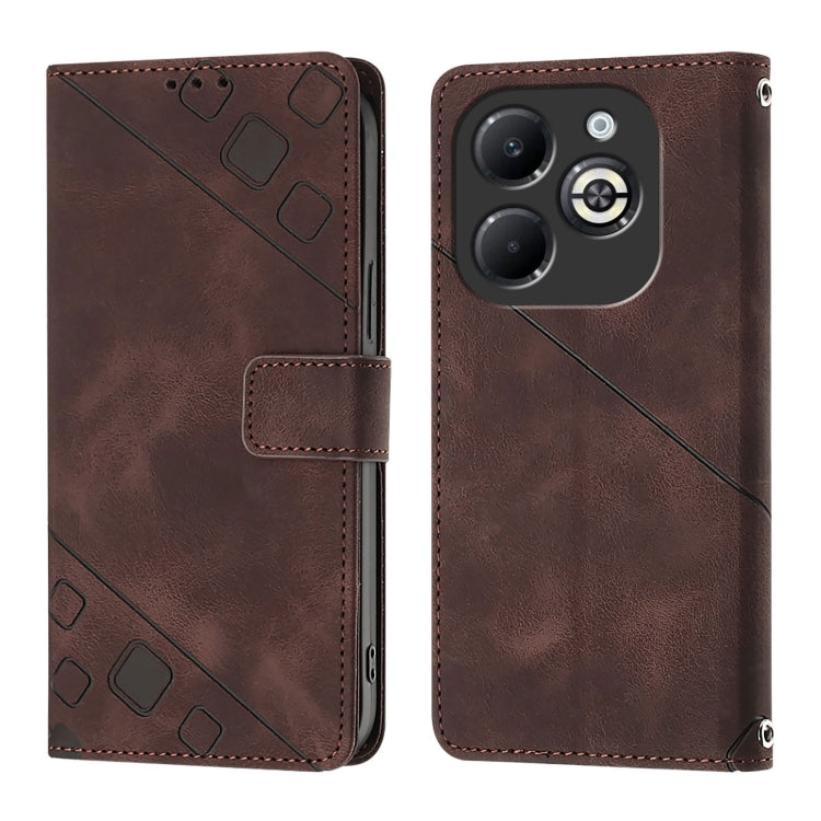 For Infinix Smart 8 Plus / Smart 8 Pro Skin Feel Embossed Leather Phone Case