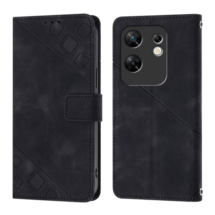 For Infinix Zero 30 4G Skin Feel Embossed Leather Phone Case
