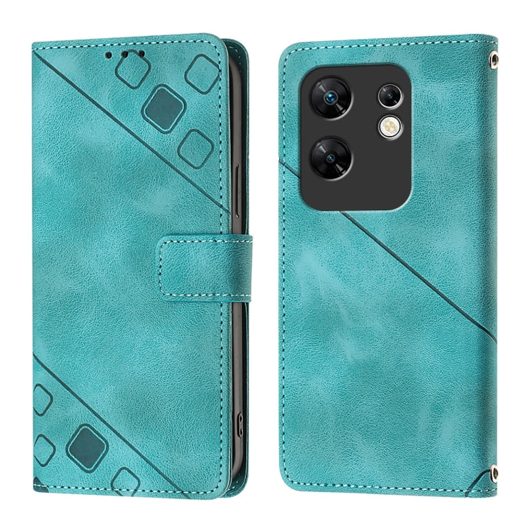 For Infinix Zero 30 4G Skin Feel Embossed Leather Phone Case
