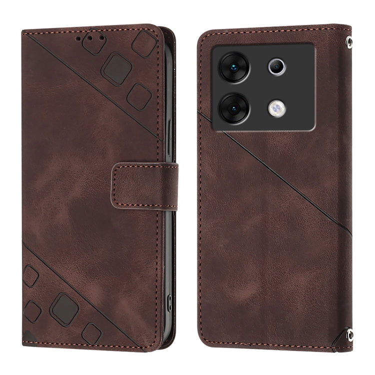 For Infinix Zero 30 5G Skin Feel Embossed Leather Phone Case