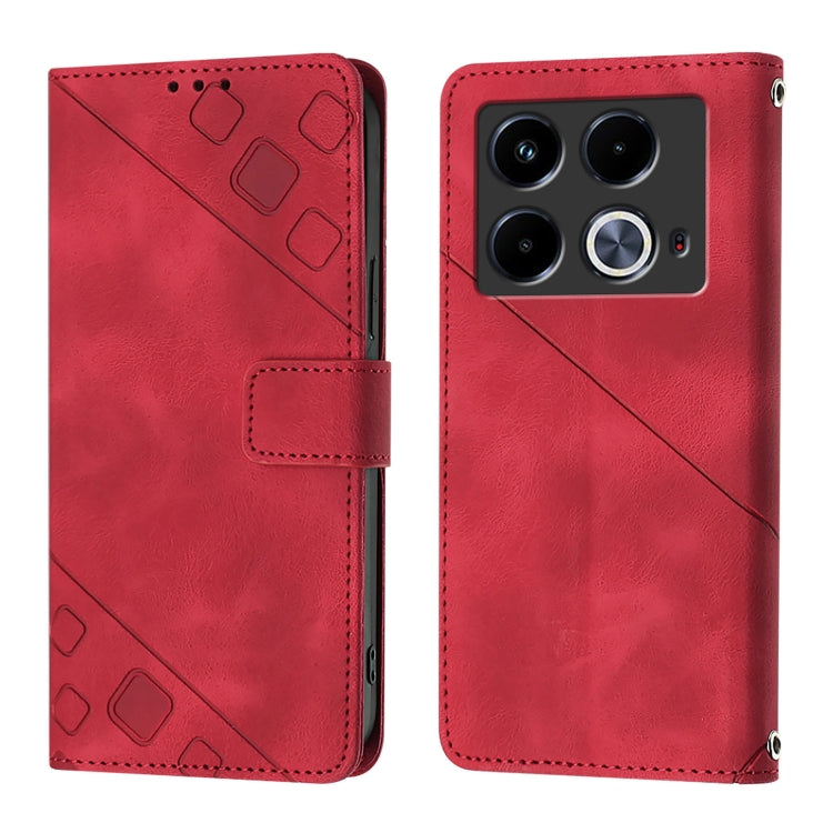 For Infinix Note 40 5G Skin Feel Embossed Leather Phone Case