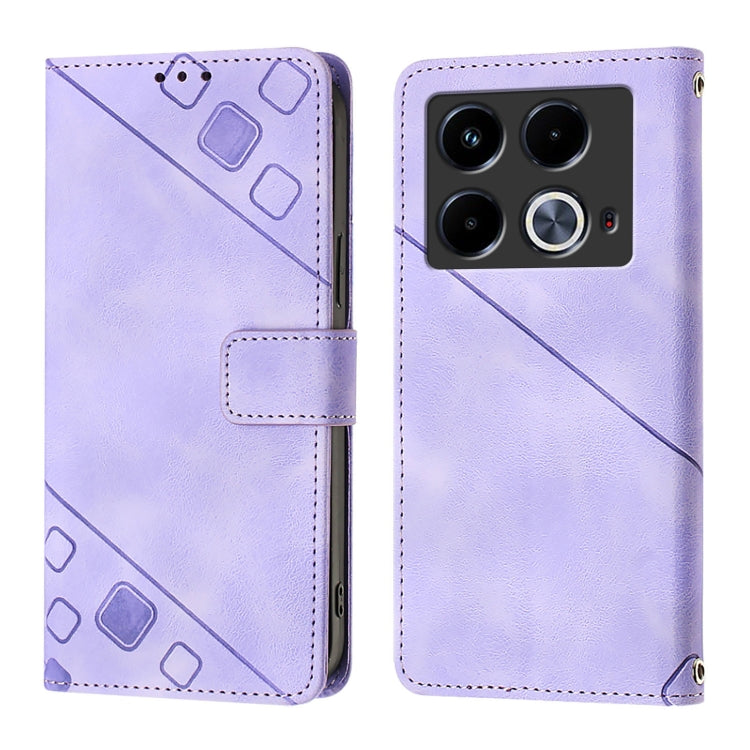 For Infinix Note 40 5G Skin Feel Embossed Leather Phone Case