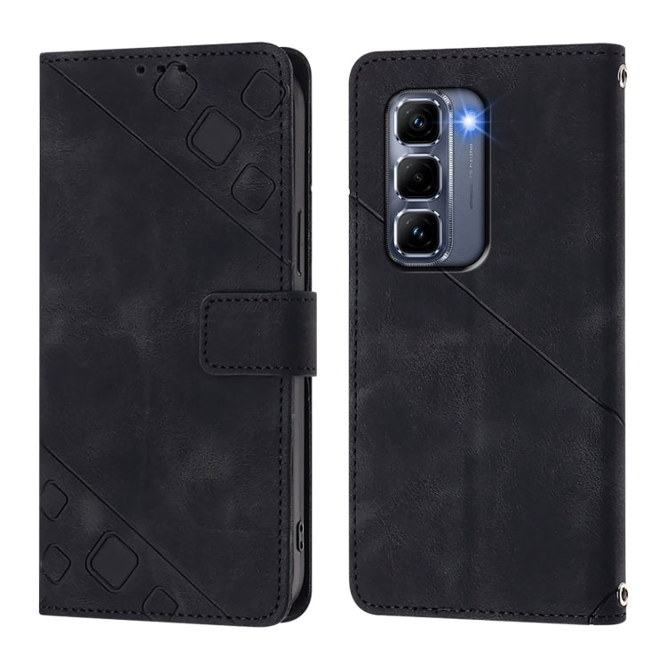 For Infinix Hot 50 Pro+ 4G Skin Feel Embossed Leather Phone Case