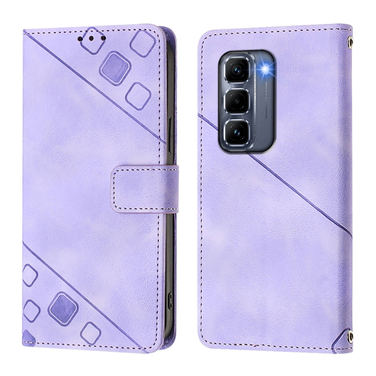 For Infinix Hot 50 Pro+ 4G Skin Feel Embossed Leather Phone Case