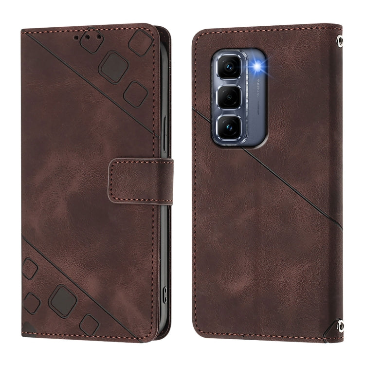 For Infinix Hot 50 Pro+ 4G Skin Feel Embossed Leather Phone Case