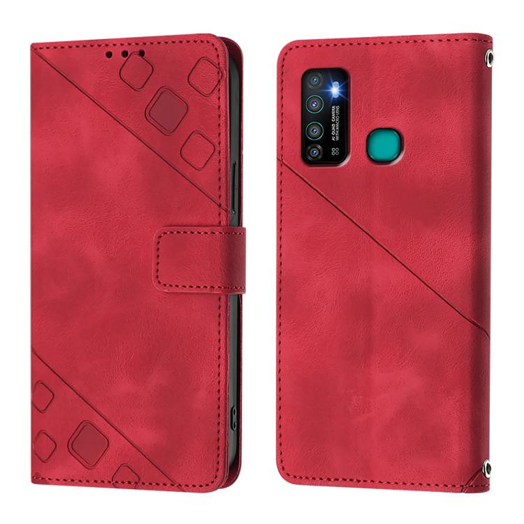 For Infinix Hot 9 / Hot 9 Pro Skin Feel Embossed Leather Phone Case
