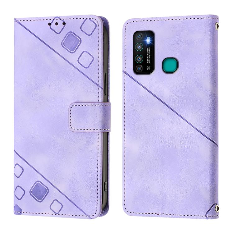 For Infinix Hot 9 / Hot 9 Pro Skin Feel Embossed Leather Phone Case