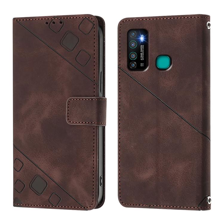 For Infinix Hot 9 / Hot 9 Pro Skin Feel Embossed Leather Phone Case