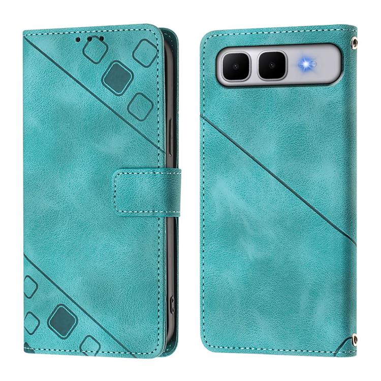 For Infinix Smart 10 Plus Skin Feel Embossed Leather Phone Case