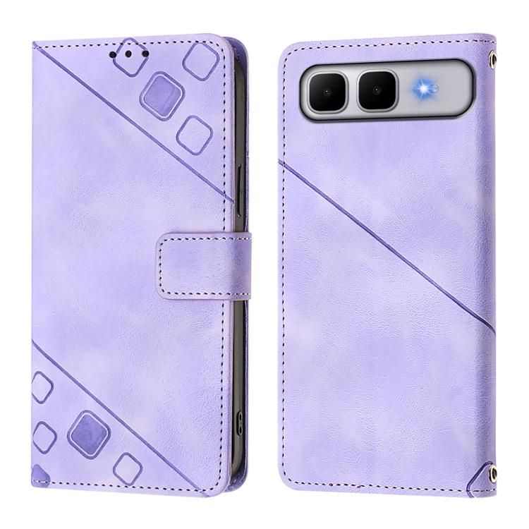 For Infinix Smart 10 Plus Skin Feel Embossed Leather Phone Case