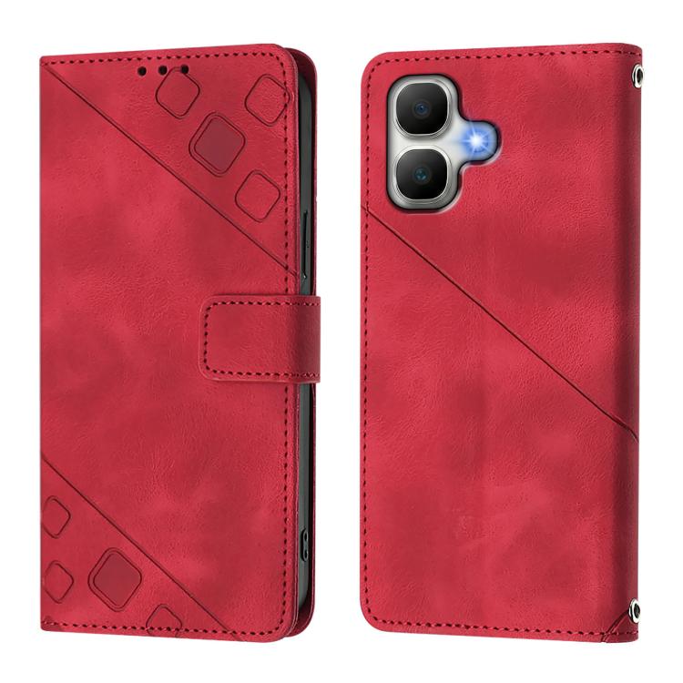 For Infinix Smart 20 4G X6840 Skin Feel Embossed Leather Phone Case