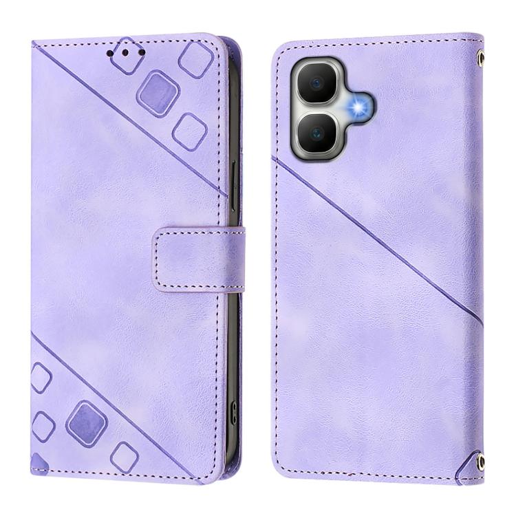 For Infinix Smart 20 4G X6840 Skin Feel Embossed Leather Phone Case