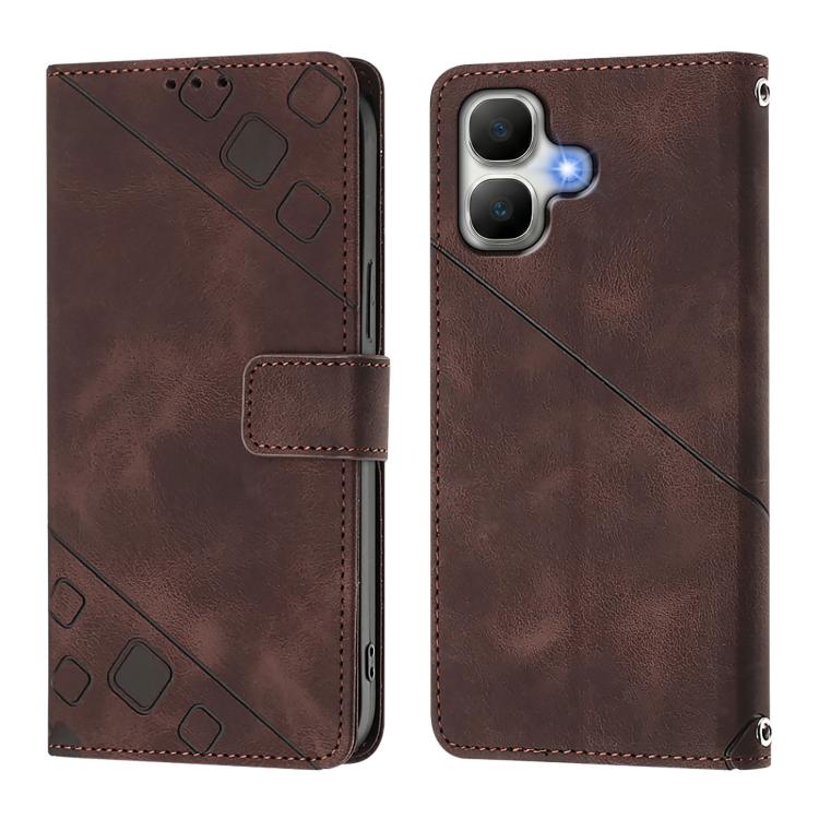 For Infinix Smart 20 4G X6840 Skin Feel Embossed Leather Phone Case
