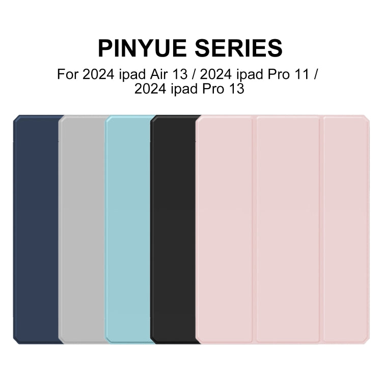 For iPad Pro 11 2025 / 2024 Mutural Pinyue Series Smart Leather Tablet Case