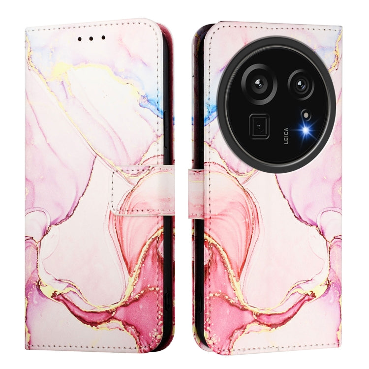 For Sharp Aquos R9 Pro SH-54E PT003 Marble Pattern Flip Leather Phone Case