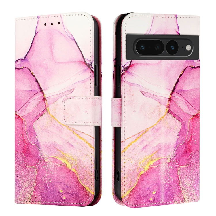 For Google Pixel 7 Pro PT003 Marble Pattern Flip Leather Phone Case