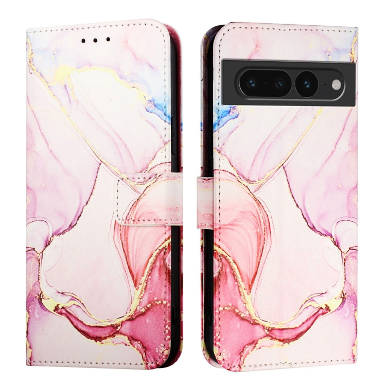 For Google Pixel 7 Pro PT003 Marble Pattern Flip Leather Phone Case