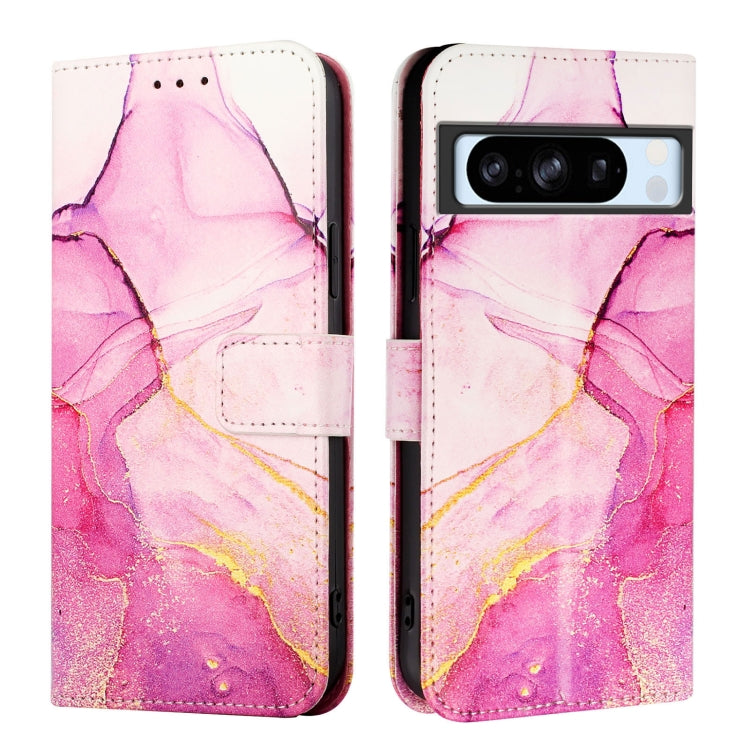 For Google Pixel 8 Pro PT003 Marble Pattern Flip Leather Phone Case