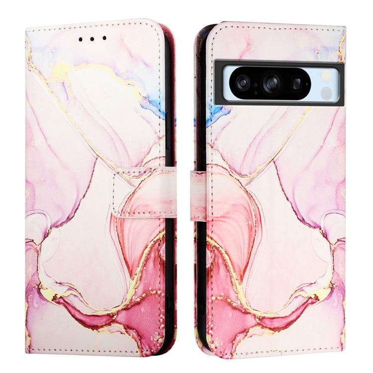 For Google Pixel 8 Pro PT003 Marble Pattern Flip Leather Phone Case