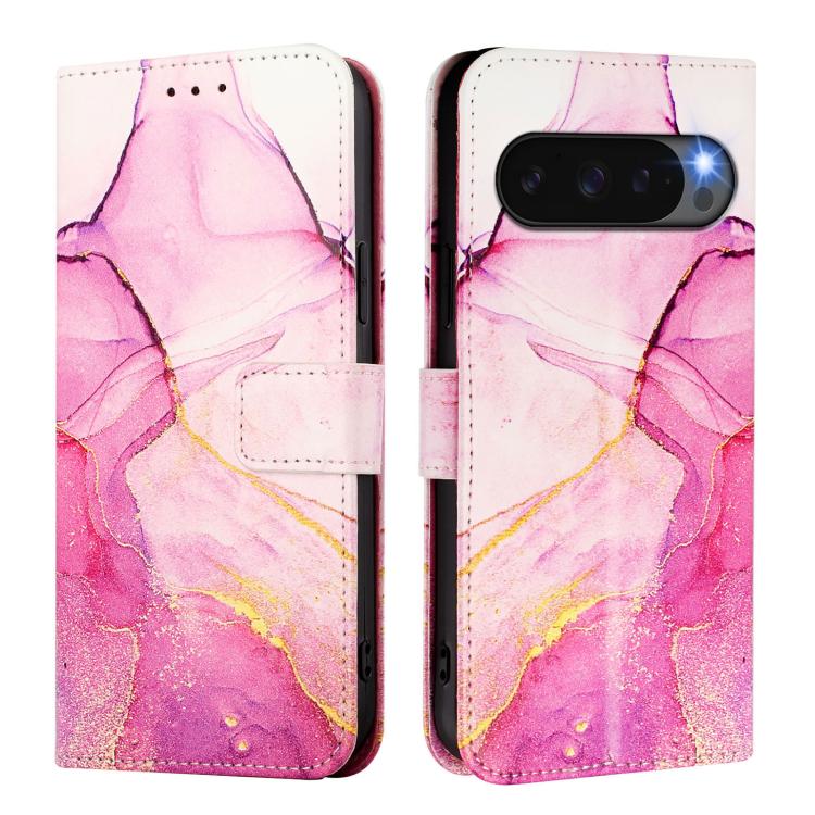 For Google Pixel 10 Pro XL PT003 Marble Pattern Flip Leather Phone Case