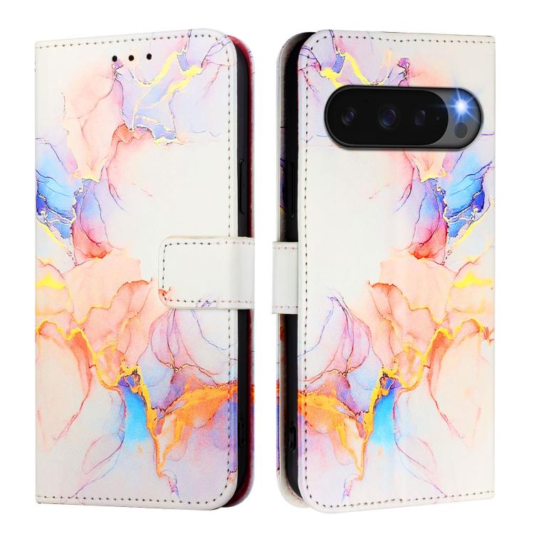 For Google Pixel 10 Pro XL PT003 Marble Pattern Flip Leather Phone Case