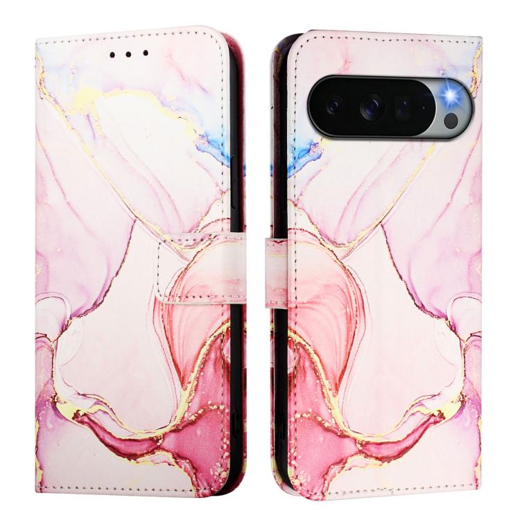 For Google Pixel 11 Pro XL PT003 Marble Pattern Flip Leather Phone Case