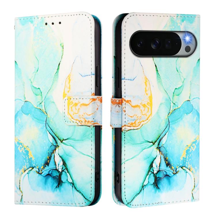 For Google Pixel 11 Pro XL PT003 Marble Pattern Flip Leather Phone Case