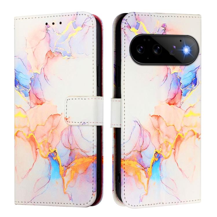 For Google Pixel 11 Pro / 11 PT003 Marble Pattern Flip Leather Phone Case