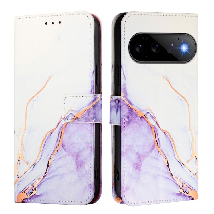 For Google Pixel 11 Pro / 11 PT003 Marble Pattern Flip Leather Phone Case