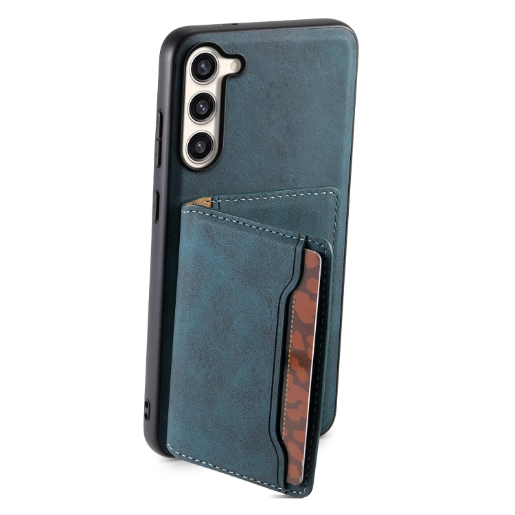 For Samsung Galaxy S23+ 5G Denior D13 Retro Texture Leather MagSafe Card Bag Phone Case