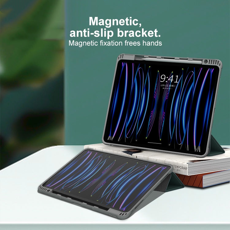 For iPad Pro 13 2025 / 2024 Mutural PC Hybrid TPU Leather Smart Tablet Case