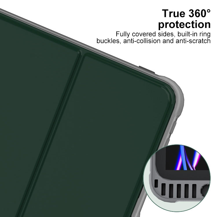For iPad Pro 13 2025 / 2024 Mutural PC Hybrid TPU Leather Smart Tablet Case