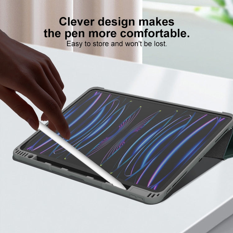 For iPad Pro 13 2025 / 2024 Mutural PC Hybrid TPU Leather Smart Tablet Case