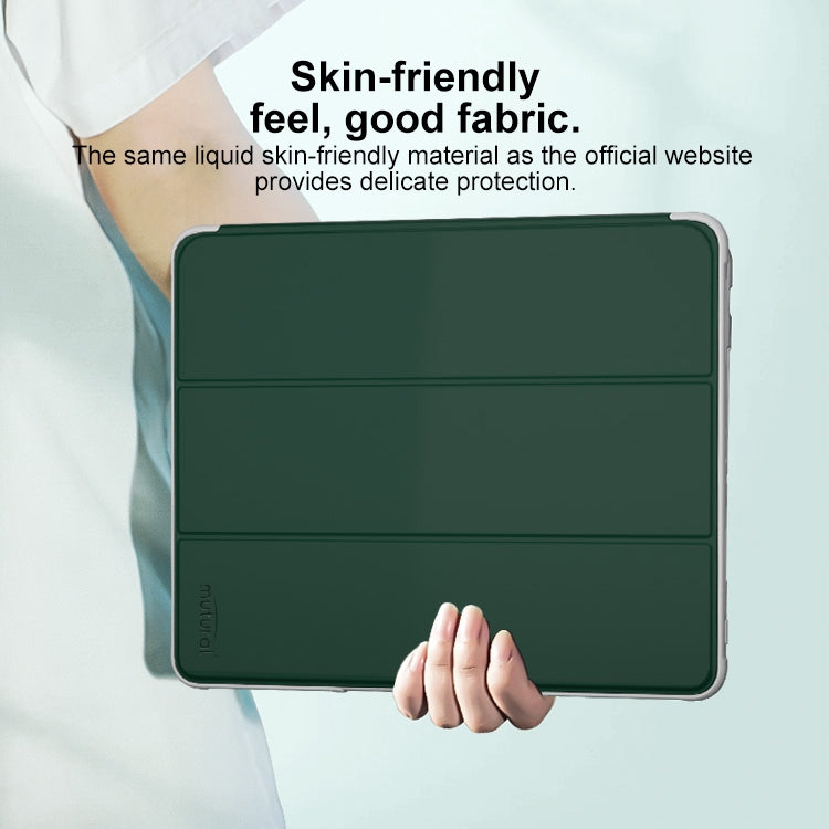 For iPad Pro 13 2025 / 2024 Mutural PC Hybrid TPU Leather Smart Tablet Case