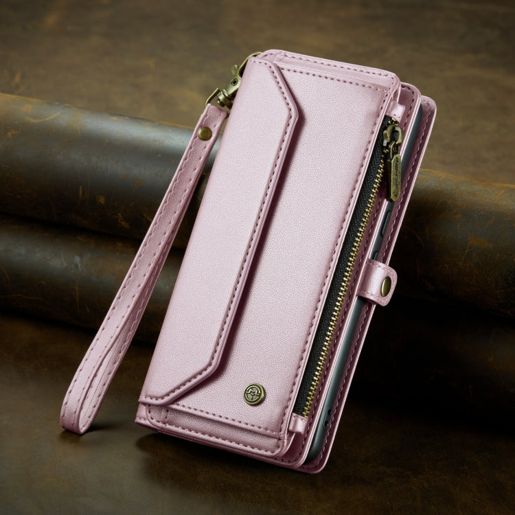 For Google Pixel 8 CaseMe C36 Card Slots Zipper Wallet RFID Anti-theft Leather Phone Case