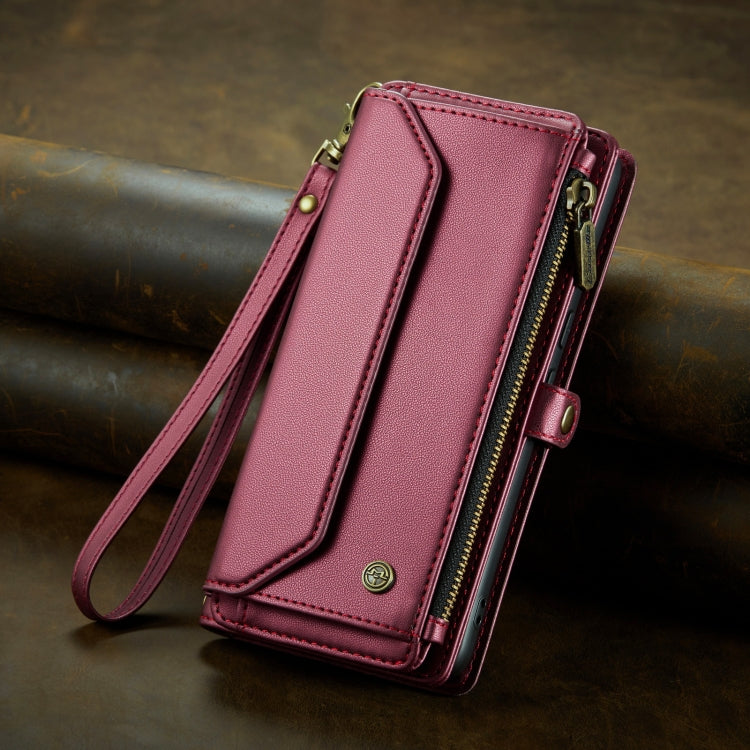 For Google Pixel 8 Pro CaseMe C36 Card Slots Zipper Wallet RFID Anti-theft Leather Phone Case