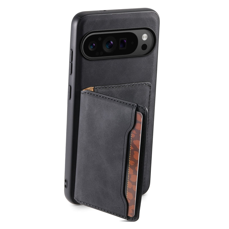 For Google Pixel 9 Pro Denior D13 Retro Texture Leather MagSafe Card Bag Phone Case