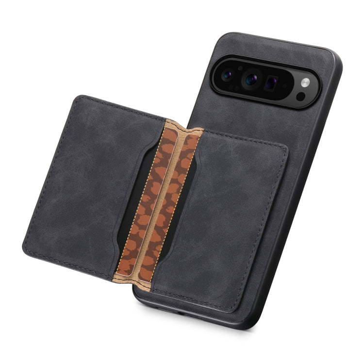 For Google Pixel 9 Pro Denior D13 Retro Texture Leather MagSafe Card Bag Phone Case