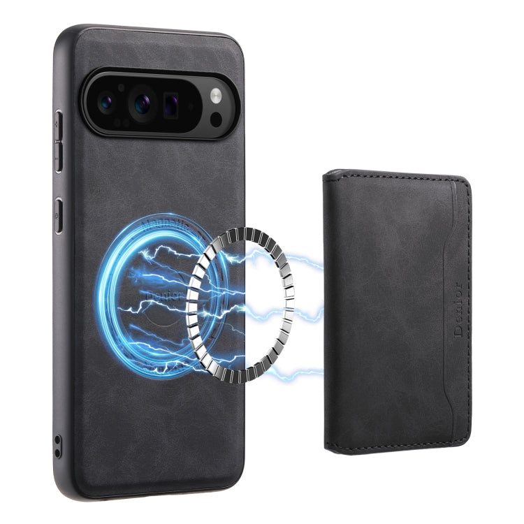 For Google Pixel 9 Pro Denior D13 Retro Texture Leather MagSafe Card Bag Phone Case